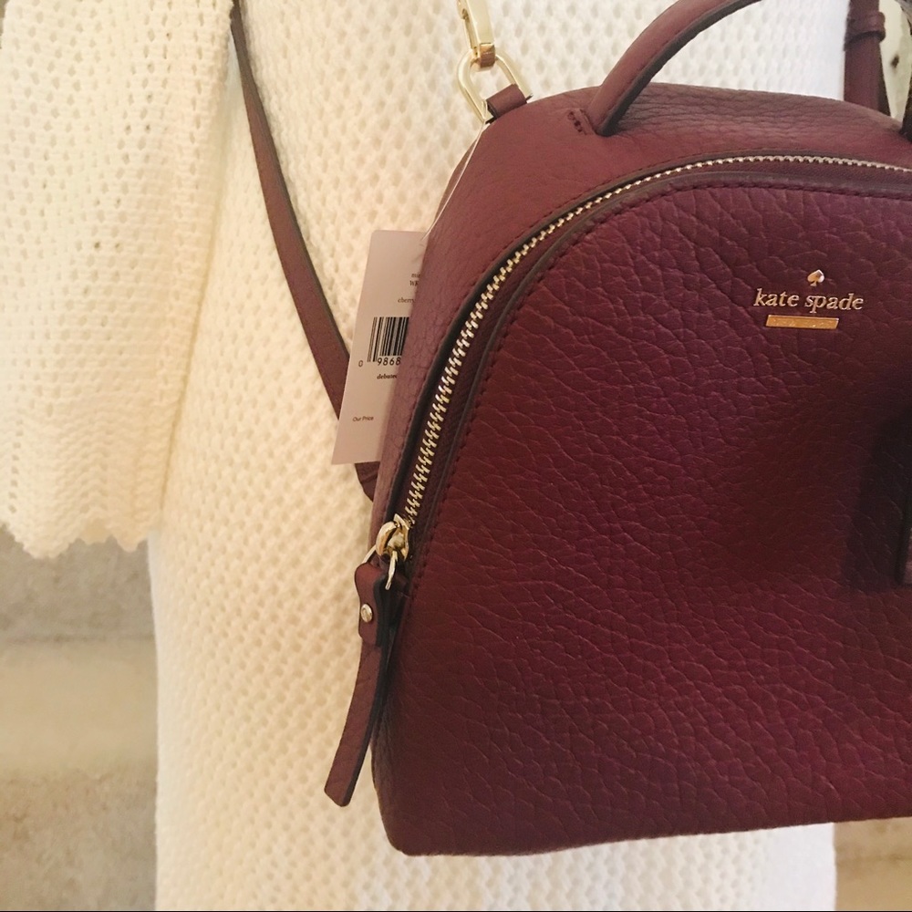 Mini Caden Carter cherrywood backpack kate spade - Picture 2 of 8